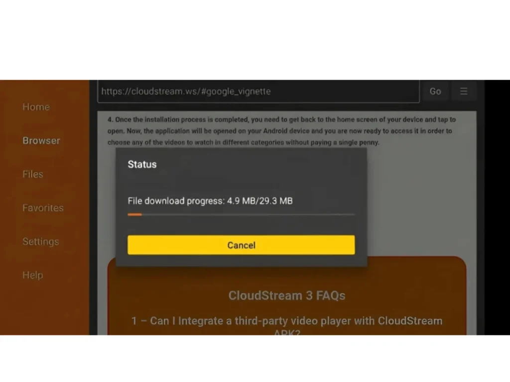 How to install cloudstream on Firestick