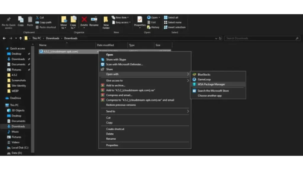 Install the CloudStream APK file without an emulator