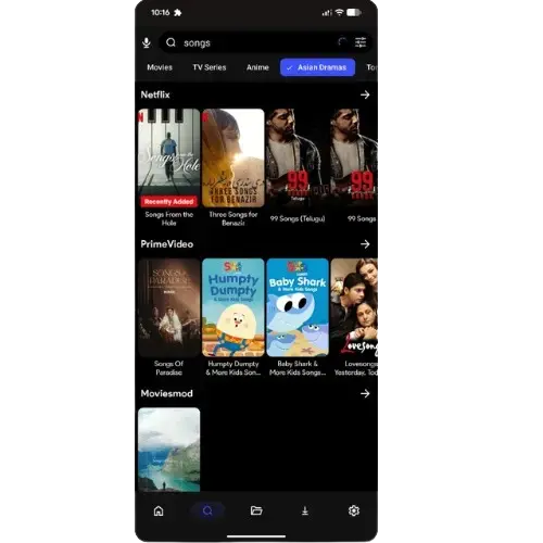 cloudstream app ui